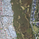 Miller’s first photo of the settlement of Masiphumelele and Lake Michelle in Cape Town.